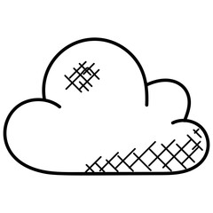 Wall Mural - 
Cloud with incoming data arrow representing cloud data management
