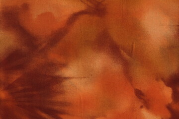 Poster - Beautiful fabric with colors of orange and terracotta colors. Abstract monochrome background.