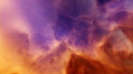 Wall Mural - red-violet nebula in outer space, horsehead nebula, unusual colorful nebula in a distant galaxy, red