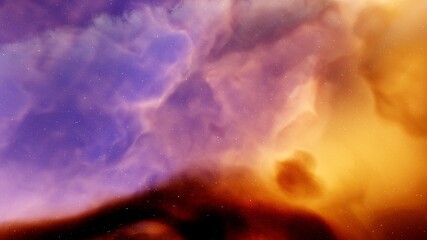 Wall Mural - red-violet nebula in outer space, horsehead nebula, unusual colorful nebula in a distant galaxy, red
