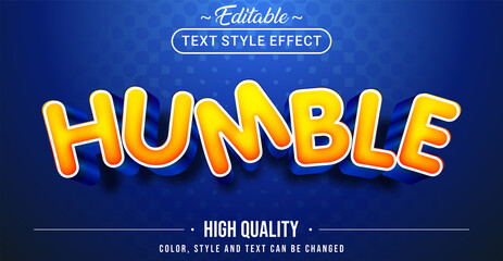 Poster - Editable text style effect - Humble theme style.