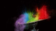 © Jag_cz - Freeze motion of coloured powder explosion on drum cymbal