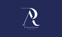 Alphabet Letters Initials Monogram Logo AR, RA, A And R