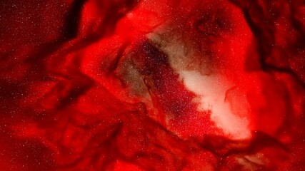 Wall Mural - red-violet nebula in outer space, horsehead nebula, unusual colorful nebula in a distant galaxy, red