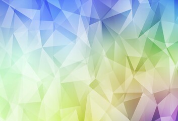 Light Multicolor vector abstract polygonal pattern.