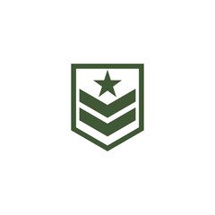 Military Wave Logo Template vector symbol