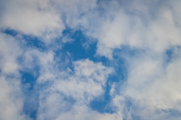 Fluffy white clouds