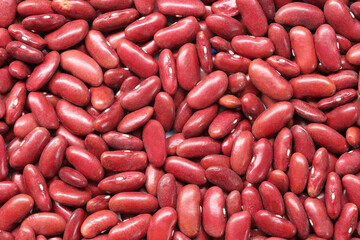 Wall Mural - Fresh seed red beans background.