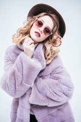 Poster - winter fur coat fashion