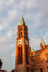 Wall Mural - Saint Anthony of Padua church in Vienna, belfry