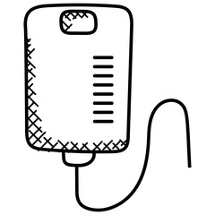 Sticker - 
Blood bag for intravenous transfusion therapy
