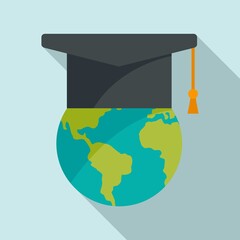 Poster - Global newtons day icon. Flat illustration of global newtons day vector icon for web design