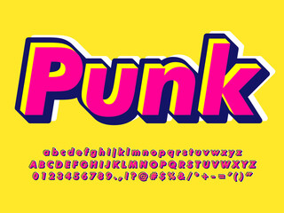 Fototapete - Simple and Bold Pop Text Effect