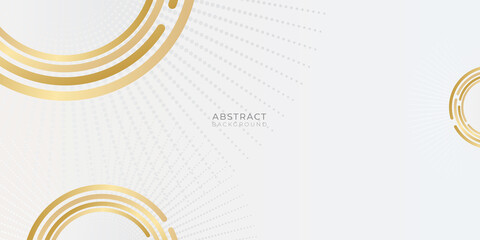 Modern gold yellow abstract circle background for presentation design 