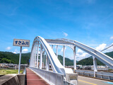 Fototapeta Pomosty - 橋 , すさみ川 , bridge , japan