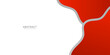 © Salman - Red vector bright white background with wave and space for your text