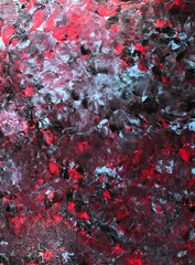 Wall Mural - Abstract acrylic multi color painting on canvas frames, blurred focus for texture background