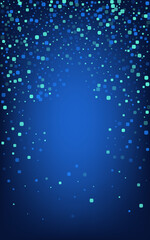 Blue Particle Carnaval Blue Vector Background. 