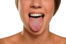 Young Woman Sticking Out Her Tongue