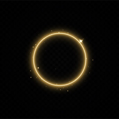 Poster - Golden ring.Vector luxury sparkling frame.Christmas decoration.