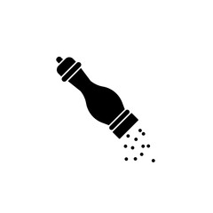 Pepper shaker icon. filled flat sign for mobile concept and web design.