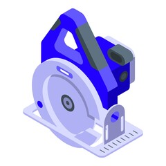 Poster - protected circular saw icon. isometric of protected circular saw vector icon for web design isolated