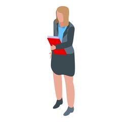 Poster - Teacher student job icon. Isometric of teacher student job vector icon for web design isolated on white background