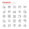 © Skellen - Collection of finance related outline icons. 48x48 Pixel Perfect. Editable stroke