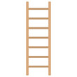
Flat icon design of ladder steps
