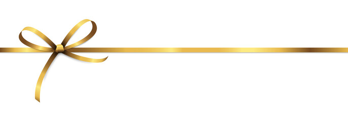 golden colored ribbon bow