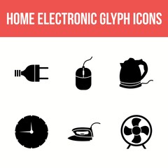 Canvas Print - Unique Home electronics Vector Icon Set