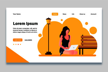 Flat vector website illustrations