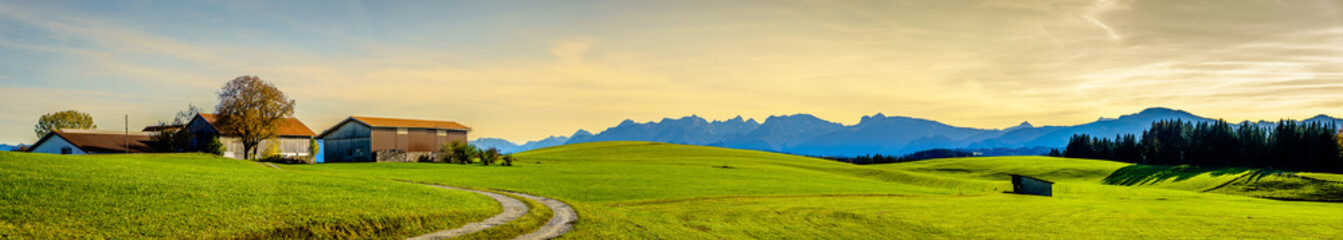 Wall Mural - landscape at the east allgau near Nesselwang