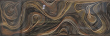 Dark Brown Abstract Wave Background, Wave Pattern For Wallpaper And Tile