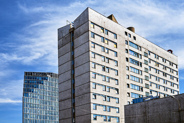 Wall Mural - Concrete and glass facades of modern buildings