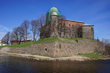 Vyborg castle in spring