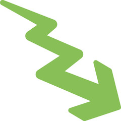 Poster - 
An arrow indicating downward direction, down arrow 
