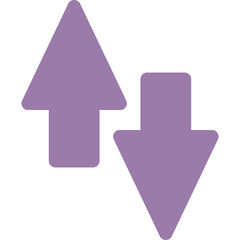 Sticker - 
An arrow indicating upward direction, up arrow 
