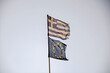 Flaga Grecji i Unii Europejskiej