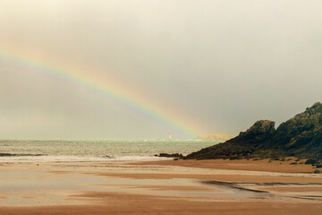 Sticker - rainbow over the sea