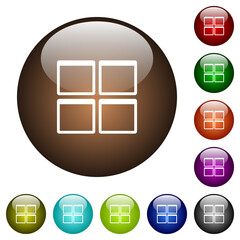 Sticker - Admin dashboard panels color glass buttons