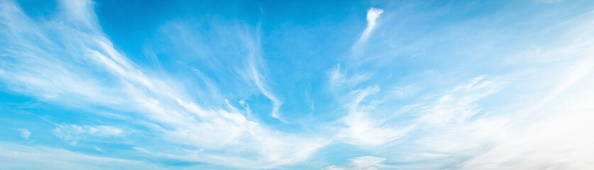 International day of clean air for blue skies concept: Abstract white cloud and blue sky in sunny day texture background