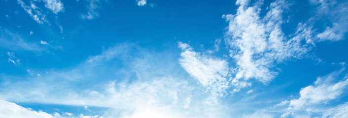 Wall Mural - international day of clean air for blue skies concept: abstract white cloud and blue sky in sunny da