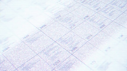 Aufkleber - Data flowing on the screen of a computer or laptop, IT, software development and hacking concept. Animation. Matrix of numeric values, seamless loop.