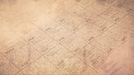 Poster - Data flowing on the screen of a computer or laptop, IT, software development and hacking concept. Animation. Matrix of numeric values, seamless loop.