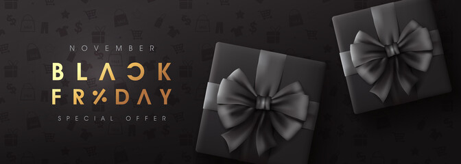 Black friday sale banner layout design template. Advertising Poster design Black friday campaign.