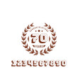 © maksum - 70 years anniversary logo template. Vector and illustration