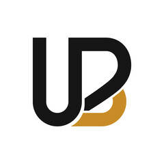 Initial letter ub or bu logo vector templates