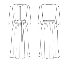 illustration of a dress