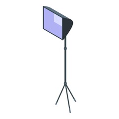 Poster - Cinema light softbox icon. Isometric of cinema light softbox vector icon for web design isolated on white background